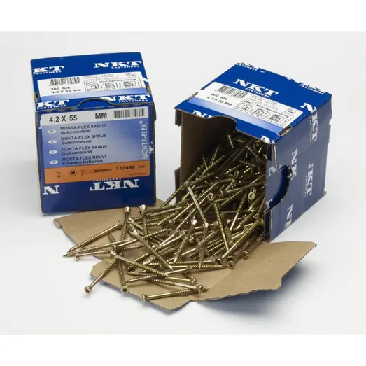 NKT Monta-Flex® montageskrue 4,2 mm UH TX20 gulkomat.