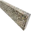 Terrazzo sokkelliste stockholm coffee slebet overflade med fas 40x1,5x7,5 cm