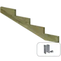 Plus 19º Trappevange 4 trin m/beslag  Trindybde 39 cm