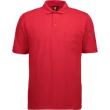 ID klassisk herre poloshirt rød