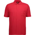 ID klassisk herre poloshirt rød