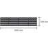 Halls integreret foldbart lamelbord sort t/QUBE 6 4,7 m²