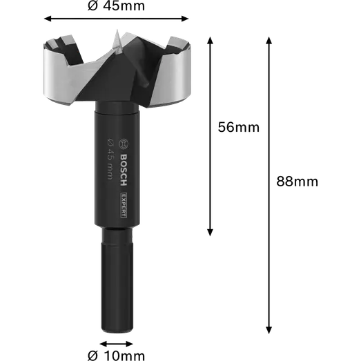 Bosch EXPERT Wood Forstner-bor, 45 mm