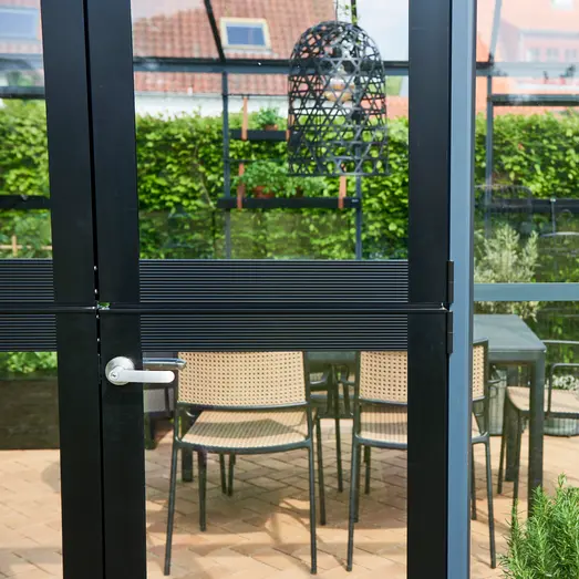 Juliana Gran Oase drivhus 13 m² antracit/sort m/3 mm hærdet glas