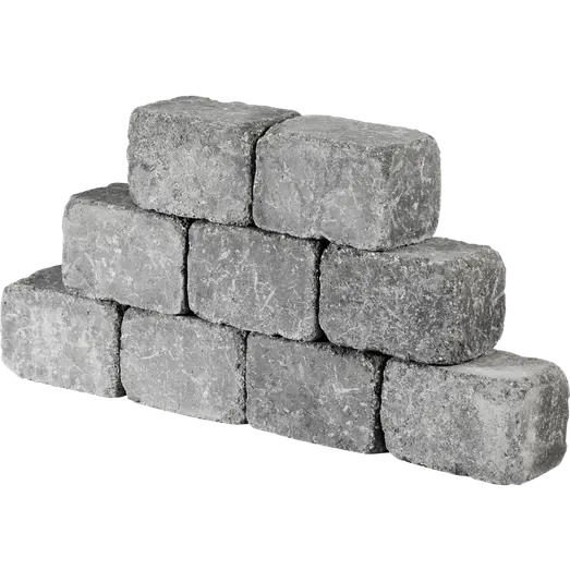 IBF Holmegaardsten kantblok m. lige kant, 14x21x14 cm, antracit