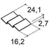 Scanbad skuffedisplay 16,2x2,7x24,1 cm sort