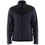 Blåklæder strikket softshell jakke mørk marine/sort