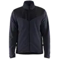 Blåklæder strikket softshell jakke mørk marine/sort