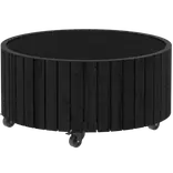 PLUS Circle plantekasse Sort Ø70/35 cm