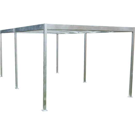 Elmholm enkelt carport 5382x3180 mm i galvaniseret stål