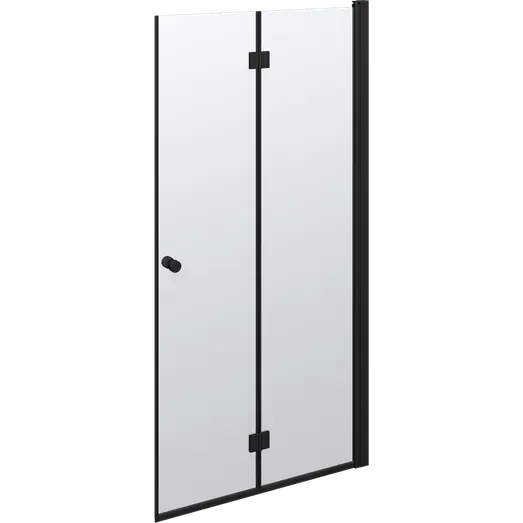 Scanbad Match foldbar brusedør 99x200 cm mat sort