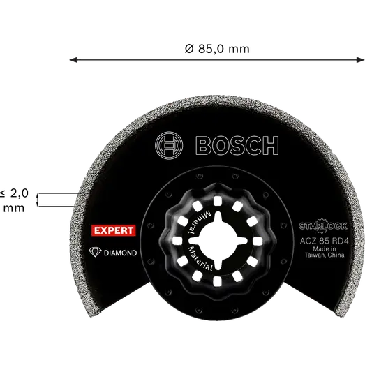 Bosch EXPERT ACZ 85 RD4 Segmentblad til fugemasse 85 mm 
