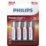 Philips Power alkaline LR6/AA batteri 4 stk.