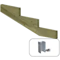 Plus 19º Trappevange 3 trin m/beslag  Trindybde 39 cm