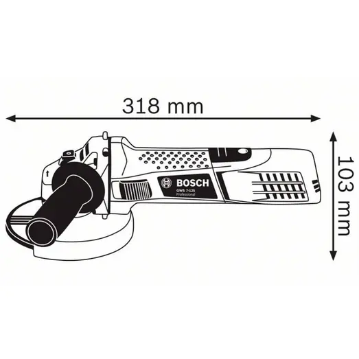 Bosch GWS 7-125 vinkelsliber Ø125 mm 720 Watt