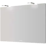 Scanbad Delta spejl med LED-lys og lysstyring 120x80 cm