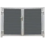 PLUS Artura komposit dobbeltlåge 213×135 cm m/stolper til nedstøbning