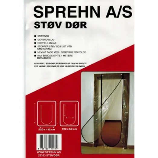 Sprehn støvdør 220x112 cm