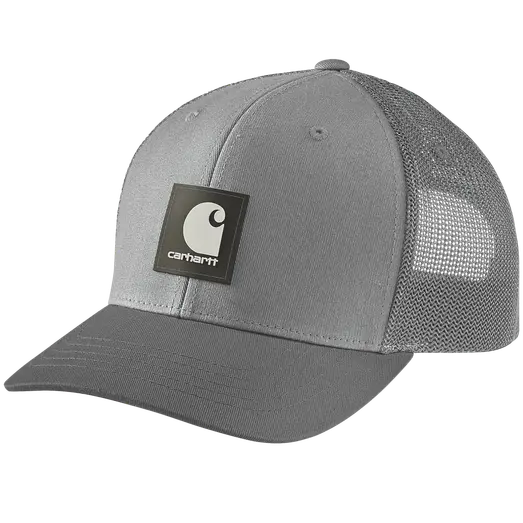 Carhartt twill logo patch kasket grå