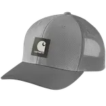Carhartt twill logo patch kasket grå