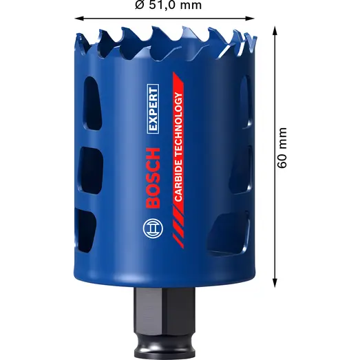 Bosch EXPERT Multi Material Power Change Plus hulsav, 51x60 mm