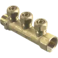 Fordelerrør til PEX gulvvarmeslange 3/4" 3x20 mm.