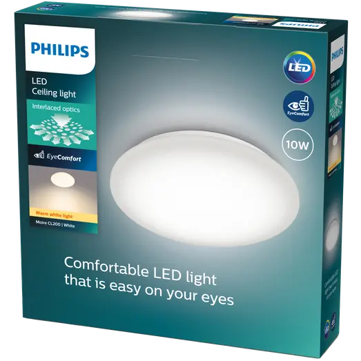 Philips Moire plafond 10W hvid