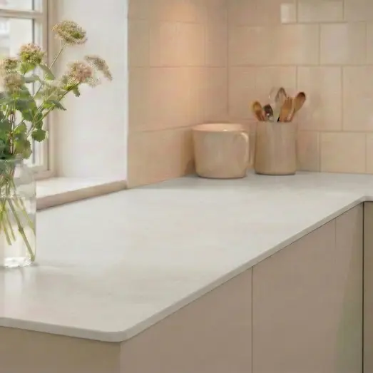 Keflico compact laminat bordplade white/lightstone 12x620x3000 mm