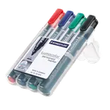 STAEDTLER PERMANENT MARKER 352 WP4 RØD/BLÅ/GRØN/SORT