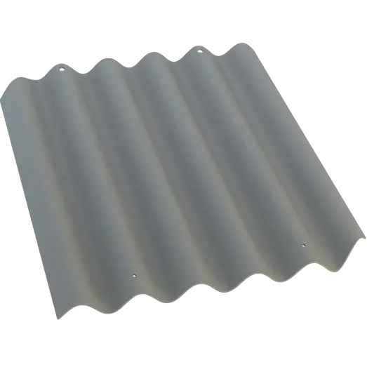 Bølgeplade B9-S Max mørkegrå 1167 x 1180 mm