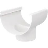 Plastmo tudstykke 90 mm hvid