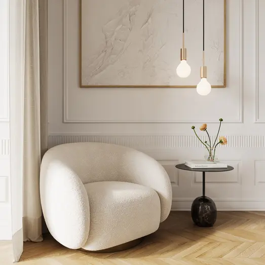 Nordlux Deco E27 G125 dim checked dekorativ pære 3000K opal hvid 