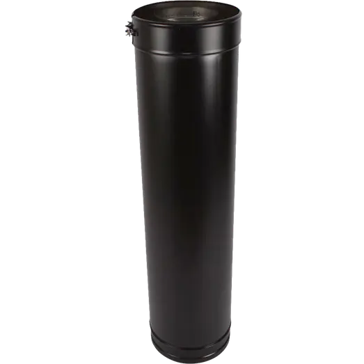 Varde skorsten sektion sort, 100 cm