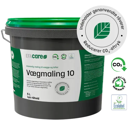 Efacare vægmaling glans 10 lys råhvid