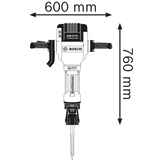 Bosch GSH 27 VC mejselhammer