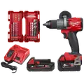 Milwaukee DAV-FDP2-522X 18V slagboremaskine m/batterier/lader og borsæt