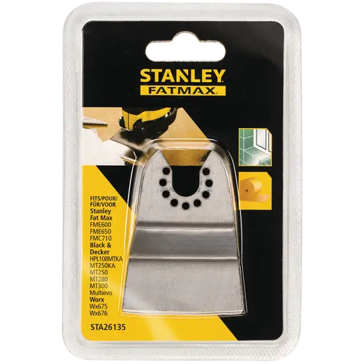 Stanley Bimetal fast skrabeblad til multicutter 52x26 mm