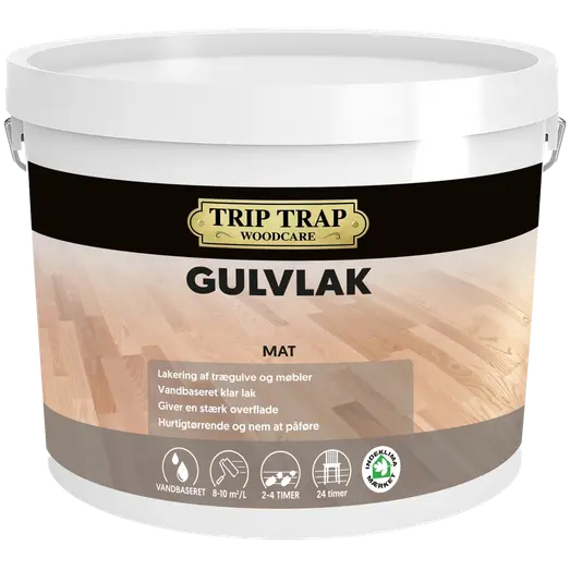 Trip Trap gulvlak mat farveløs 4,5L