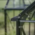 Halls ICON Gardenhouse 6 8,6 m² sort m/3 mm hærdet glas og fundament