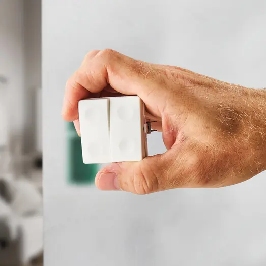 FESH SWITCH Curveline korrespondance afbryder dobbelt 1,0 hvid