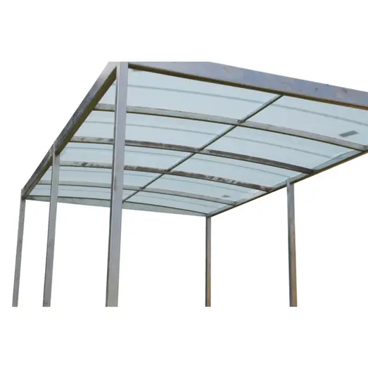 Elmholm enkelt carport 5382x3180 mm i galvaniseret stål