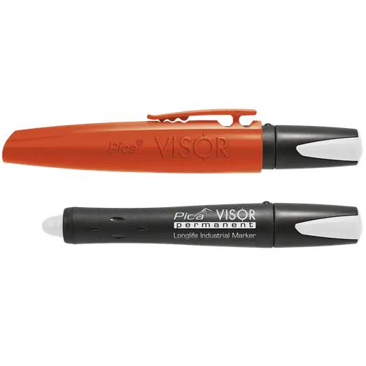 Pica visor permanent marker hvid