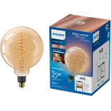 Philips Smart WiZ white LED pære E27 6,7W mega globe guld