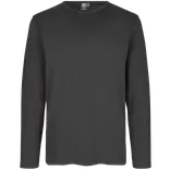 ID Interlock langærmet t-shirt koks grå