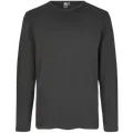 ID Interlock langærmet t-shirt koks grå