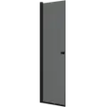 scanbad svingdør 69x200cm sort/røgfarvet glas