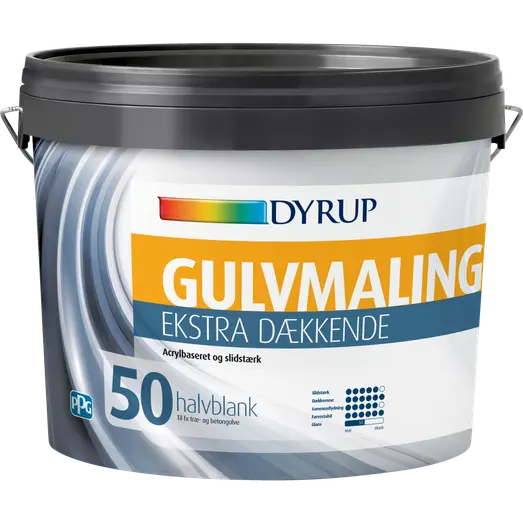 Dyrup gulvmaling ekstra dækkende olie 50 hvid