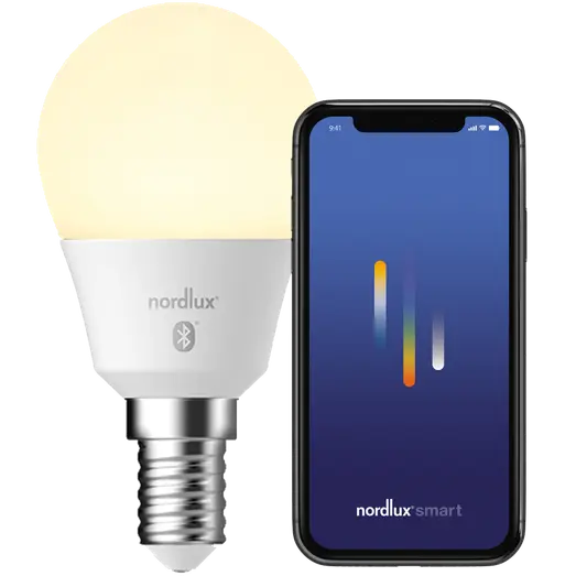 Nordlux smart pære LED E14 G45 4,7W hvid