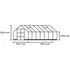 Halls ICON 8 11,2 m² sort m/3 mm hærdet glas og fundament