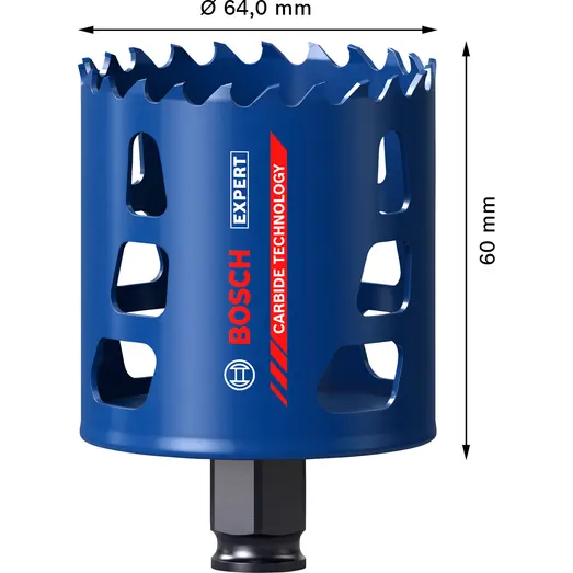 Bosch EXPERT Multi Material Power Change Plus hulsav, 64x60 mm